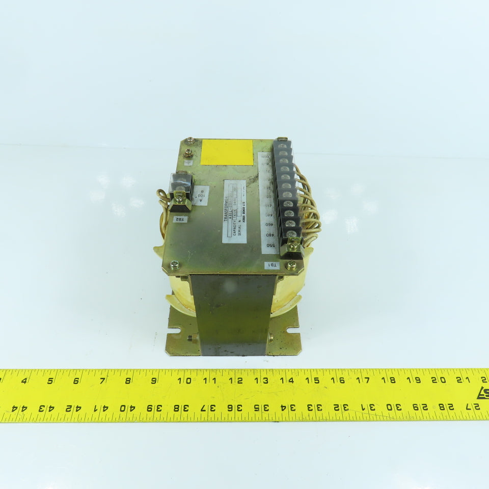 Fanuc A80L-0001-0460 1kVA Transformer Pri 550-200V Sec 100V Single Phase