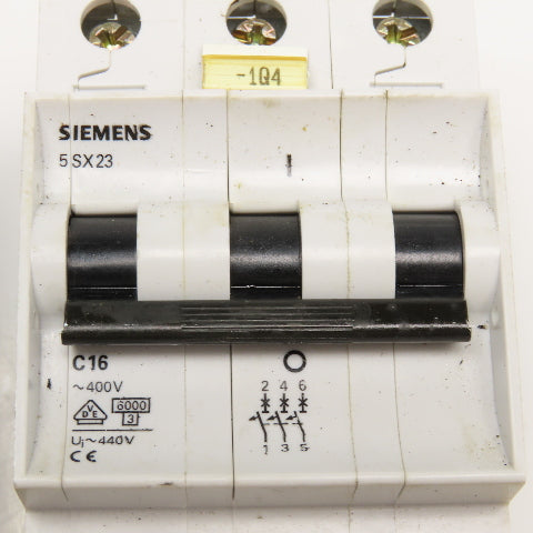 Siemens 5SX2 480V 60A 3 Pole Circuit Breaker Lot Of 2