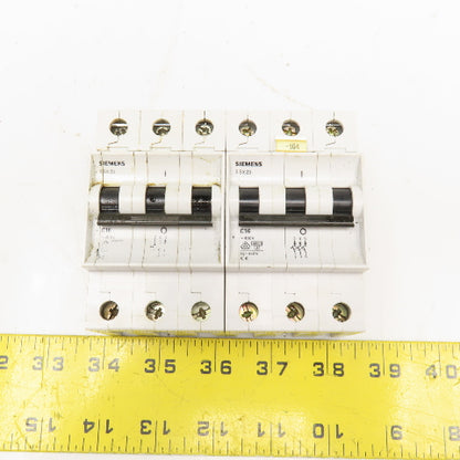 Siemens 5SX2 480V 60A 3 Pole Circuit Breaker Lot Of 2