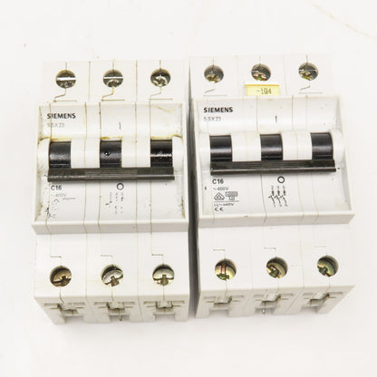 Siemens 5SX2 480V 60A 3 Pole Circuit Breaker Lot Of 2