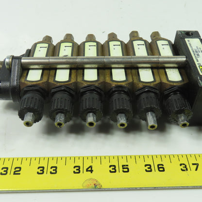 Master Pneumatics 71006104B-C Serv-Oil Multiple-Point Injection Lubricator Stack