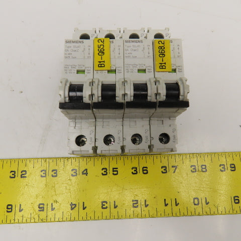 Siemens 5SJ4106-7HG40 5SJ4106-7HG40 240V 6A 10A Circuit Breaker Lot Of 4
