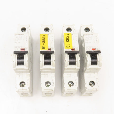 Siemens 5SJ4106-7HG40 5SJ4106-7HG40 240V 6A 10A Circuit Breaker Lot Of 4