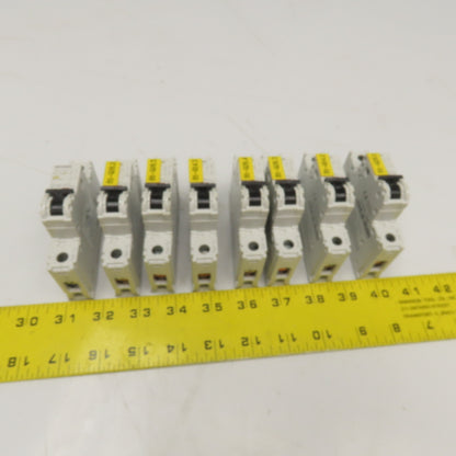 Siemens 5SJ4108-7HG40 240V 8A Single Pole Circuit Breaker Lot Of 8