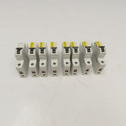 Siemens 5SJ4108-7HG40 240V 8A Single Pole Circuit Breaker Lot Of 8