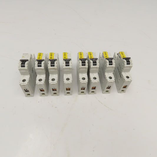 Siemens 5SJ4108-7HG40 240V 8A Single Pole Circuit Breaker Lot Of 8