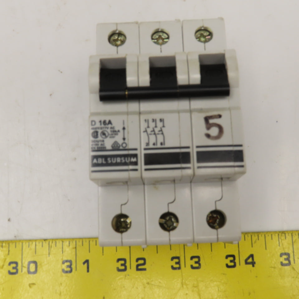 Altech ABL Sursum 3DU16 16A 480Y/277VAC 3 Pole Circuit Breaker