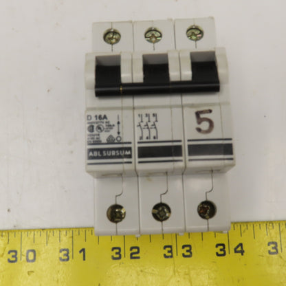 Altech ABL Sursum 3DU16 16A 480Y/277VAC 3 Pole Circuit Breaker