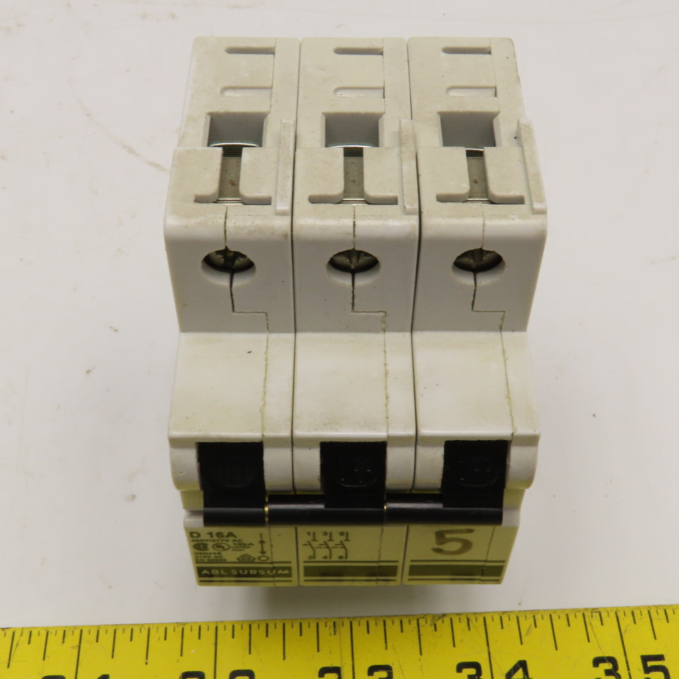 Altech ABL Sursum 3DU16 16A 480Y/277VAC 3 Pole Circuit Breaker