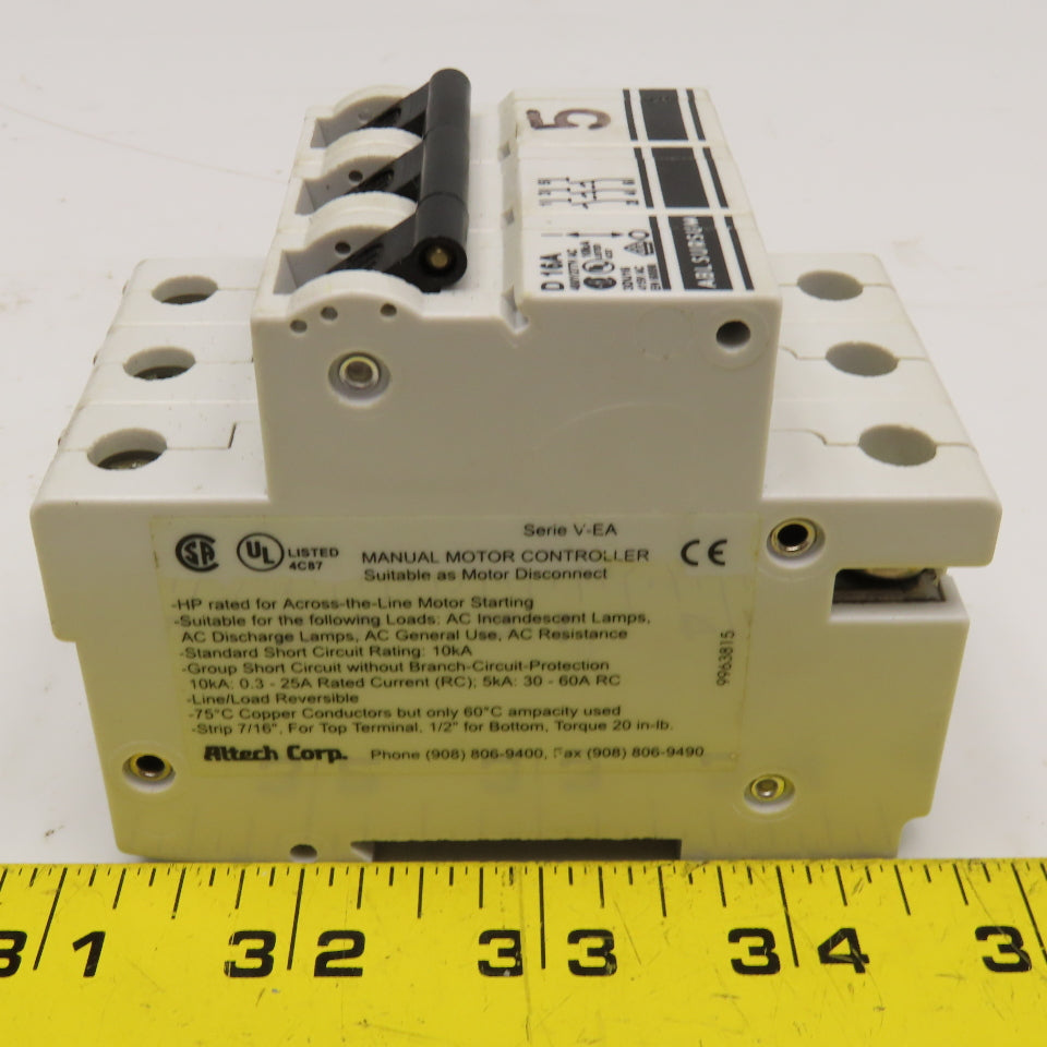 Altech ABL Sursum 3DU16 16A 480Y/277VAC 3 Pole Circuit Breaker