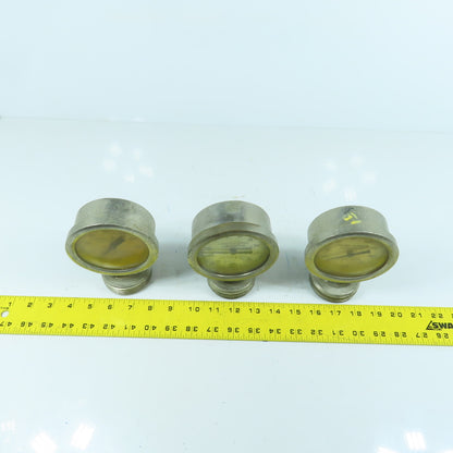Cherry Burrell Stainless Pressure Gauge With Diaphragm Parts/Repair Lot of 3