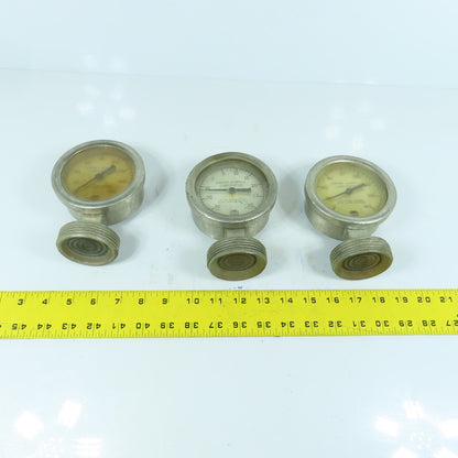 Cherry Burrell Stainless Pressure Gauge With Diaphragm Parts/Repair Lot of 3