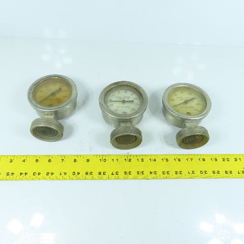 Cherry Burrell Stainless Pressure Gauge With Diaphragm Parts/Repair Lot of 3