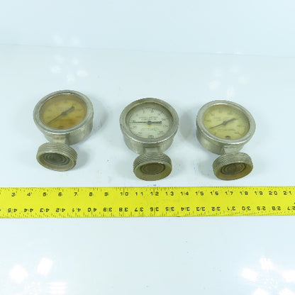 Cherry Burrell Stainless Pressure Gauge With Diaphragm Parts/Repair Lot of 3