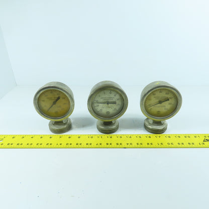 Cherry Burrell Stainless Pressure Gauge With Diaphragm Parts/Repair Lot of 3
