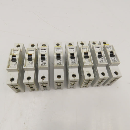 Siemens 5SX21 8A 230/400V Single Pole Circuit Breaker Lot Of 8