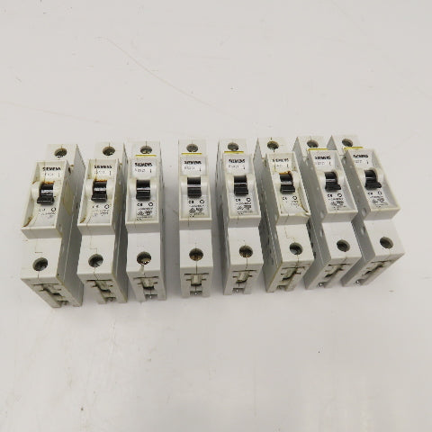 Siemens 5SX21 8A 230/400V Single Pole Circuit Breaker Lot Of 8