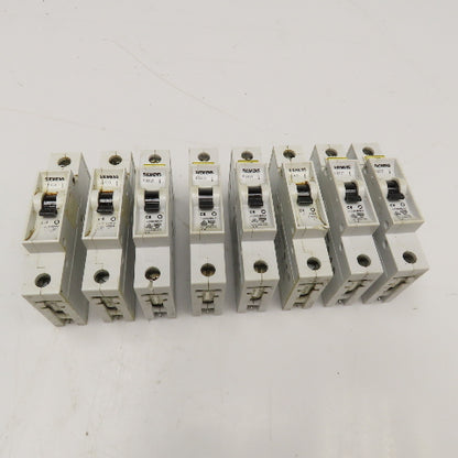 Siemens 5SX21 8A 230/400V Single Pole Circuit Breaker Lot Of 8