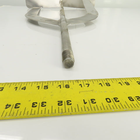 20" Stainless Steel Milk Tank Mixer Agitator 3/4"-10 Shaft 34-1/2" OAL