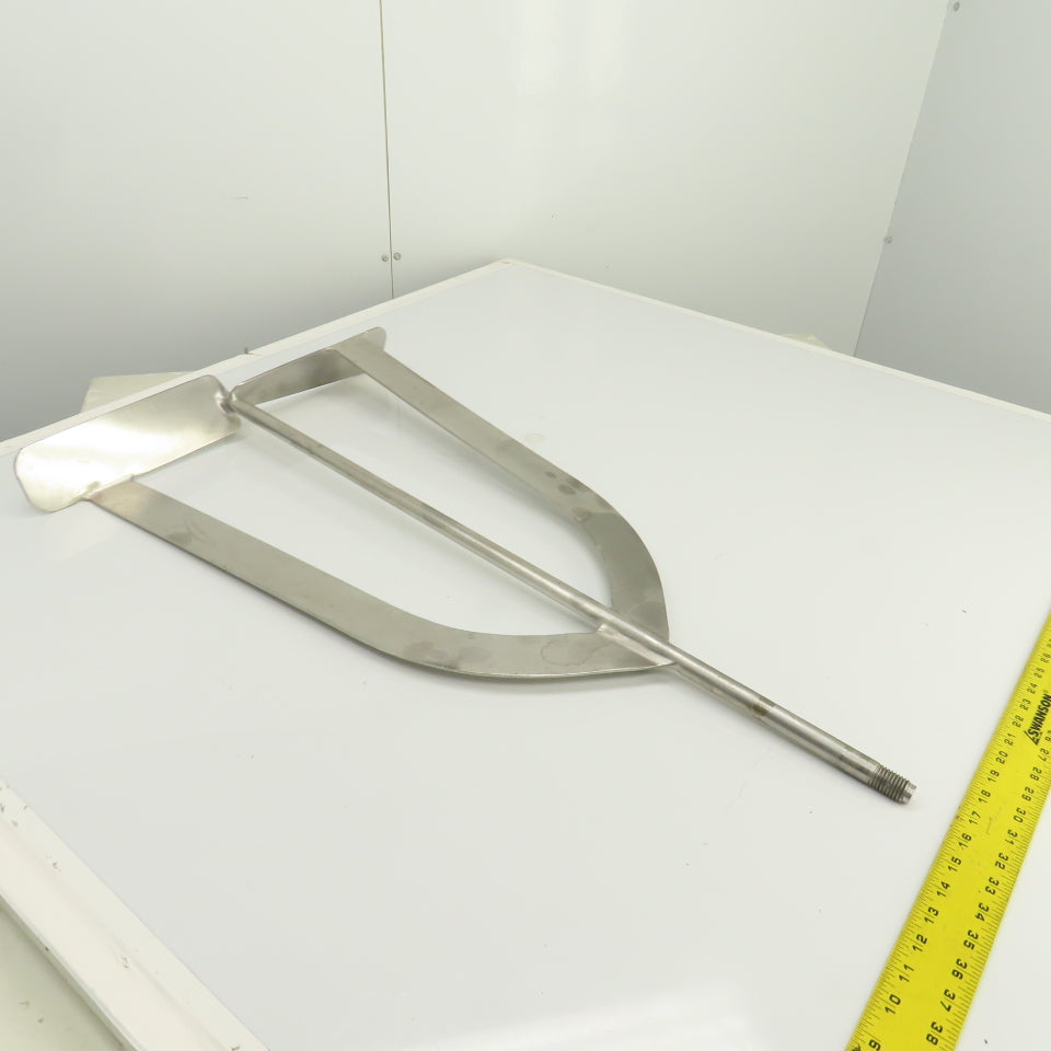 20" Stainless Steel Milk Tank Mixer Agitator 3/4"-10 Shaft 34-1/2" OAL