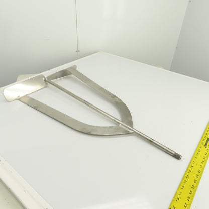 20" Stainless Steel Milk Tank Mixer Agitator 3/4"-10 Shaft 34-1/2" OAL