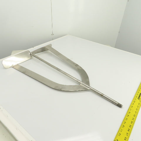 20" Stainless Steel Milk Tank Mixer Agitator 3/4"-10 Shaft 34-1/2" OAL