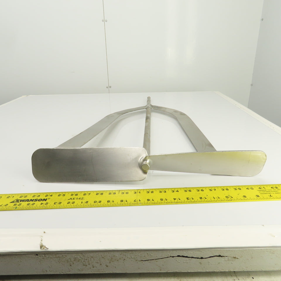 20" Stainless Steel Milk Tank Mixer Agitator 3/4"-10 Shaft 34-1/2" OAL