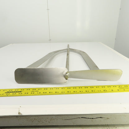 20" Stainless Steel Milk Tank Mixer Agitator 3/4"-10 Shaft 34-1/2" OAL