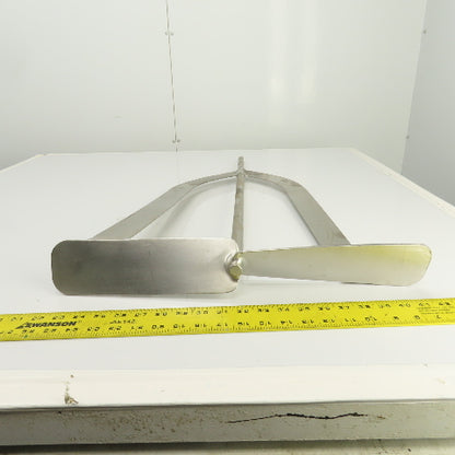 20" Stainless Steel Milk Tank Mixer Agitator 3/4"-10 Shaft 34-1/2" OAL
