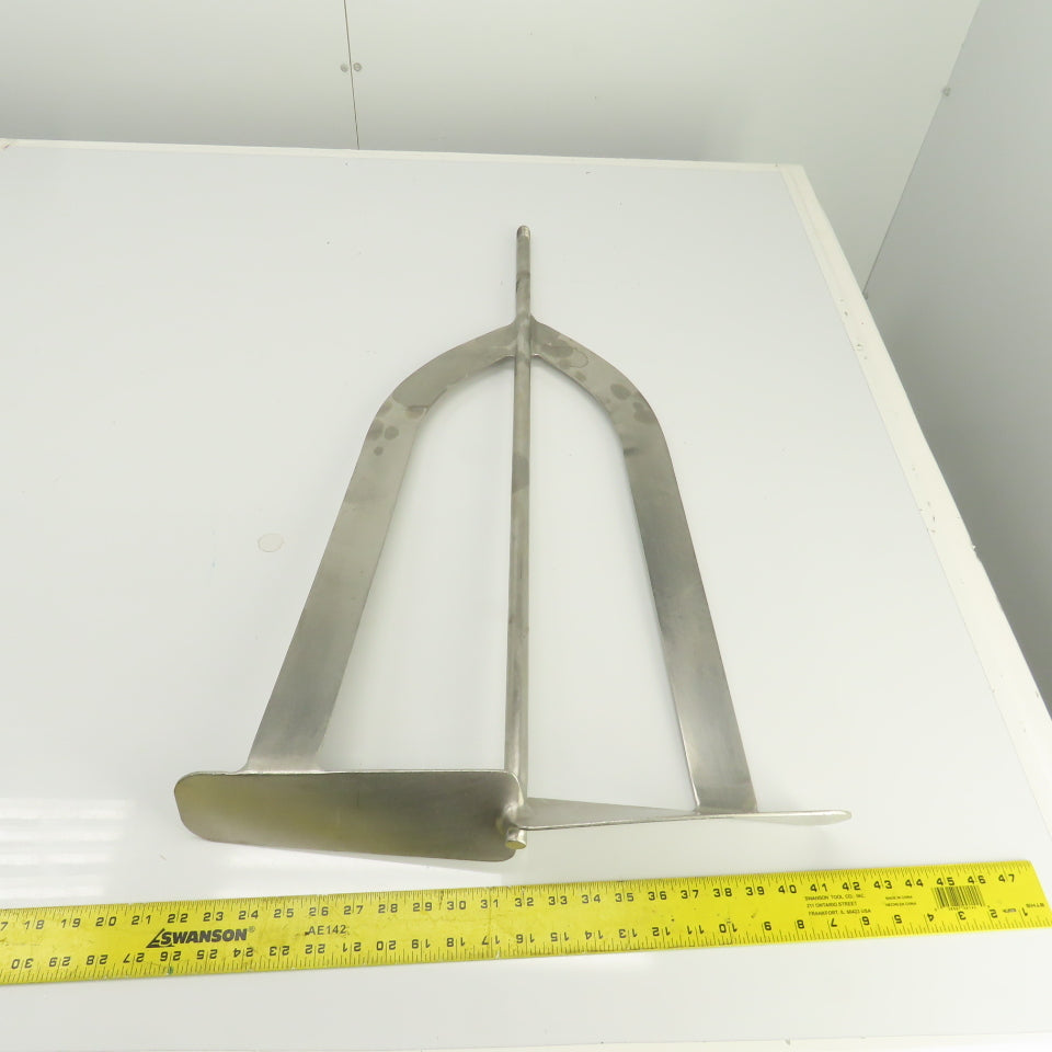 20" Stainless Steel Milk Tank Mixer Agitator 3/4"-10 Shaft 34-1/2" OAL