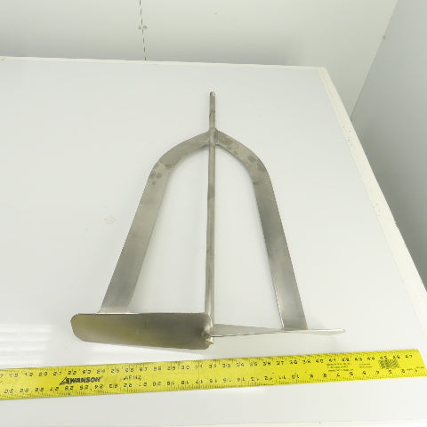 20" Stainless Steel Milk Tank Mixer Agitator 3/4"-10 Shaft 34-1/2" OAL