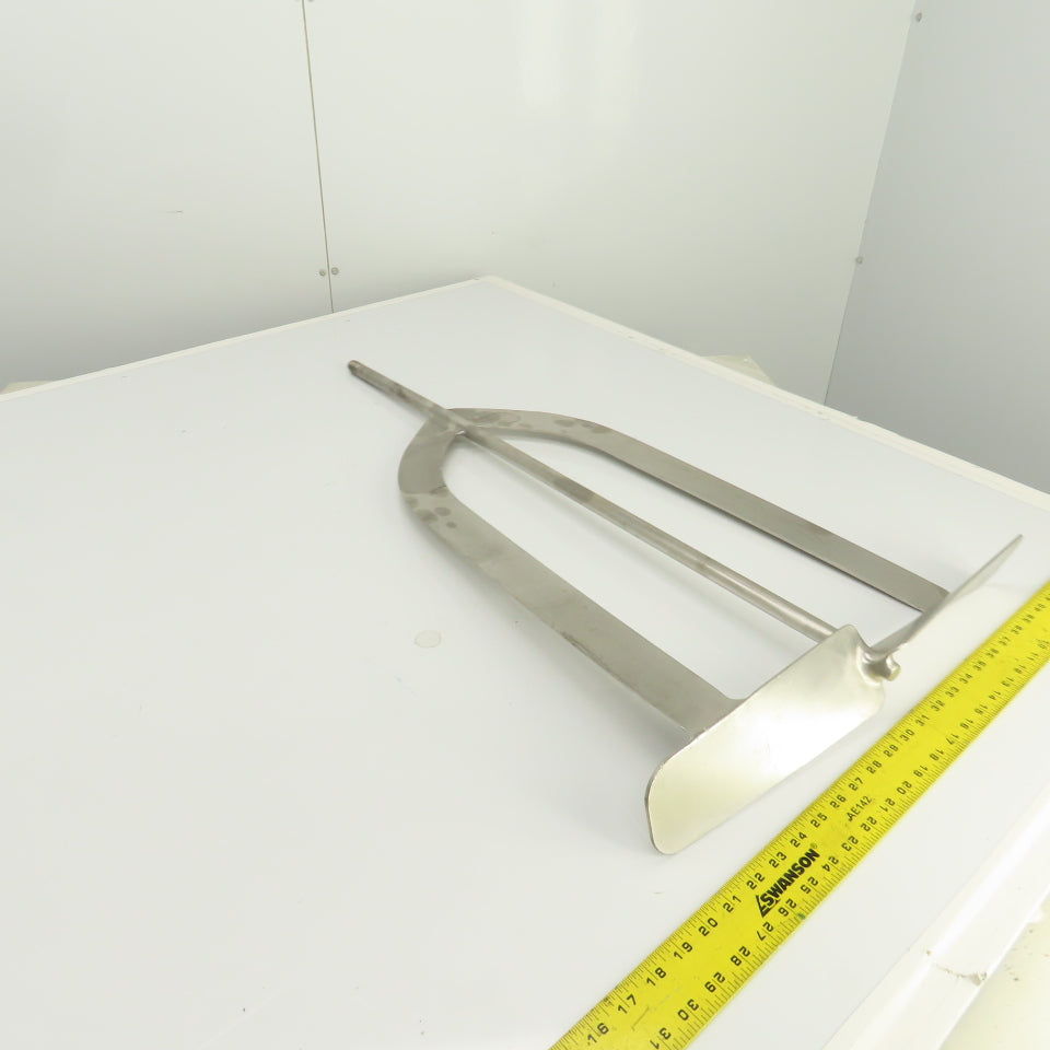 20" Stainless Steel Milk Tank Mixer Agitator 3/4"-10 Shaft 34-1/2" OAL