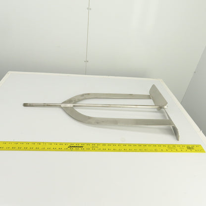 20" Stainless Steel Milk Tank Mixer Agitator 3/4"-10 Shaft 34-1/2" OAL