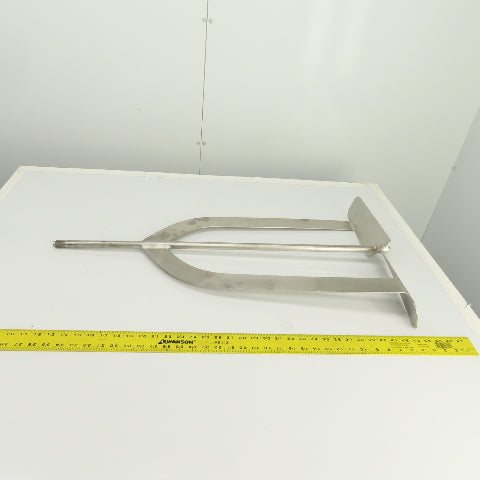 20" Stainless Steel Milk Tank Mixer Agitator 3/4"-10 Shaft 34-1/2" OAL