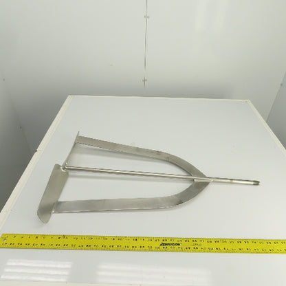 20" Stainless Steel Milk Tank Mixer Agitator 3/4"-10 Shaft 34-1/2" OAL