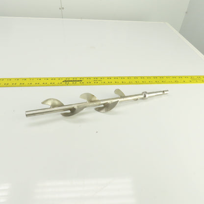 5-Blade Stainless Steel Mixer Agitator Stirrer 5/8" Shaft 17-1/2" OAL