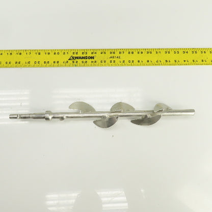 5-Blade Stainless Steel Mixer Agitator Stirrer 5/8" Shaft 17-1/2" OAL
