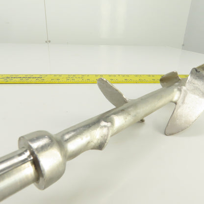 5-Blade Stainless Steel Mixer Agitator Stirrer 5/8" Shaft 17-1/2" OAL
