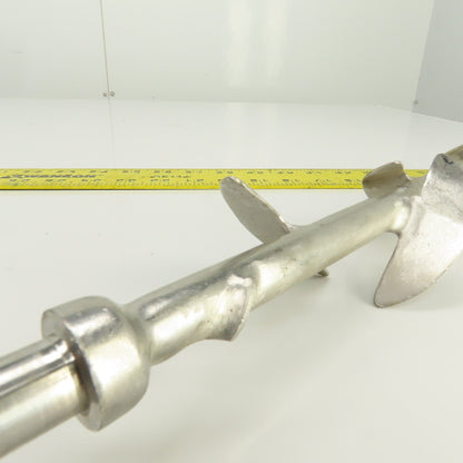 5-Blade Stainless Steel Mixer Agitator Stirrer 5/8" Shaft 17-1/2" OAL