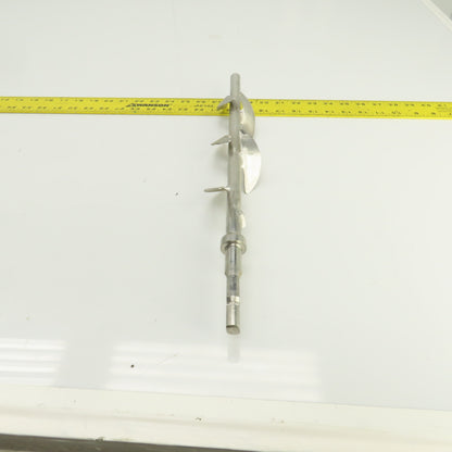 5-Blade Stainless Steel Mixer Agitator Stirrer 5/8" Shaft 17-1/2" OAL