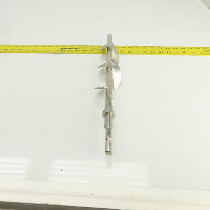 5-Blade Stainless Steel Mixer Agitator Stirrer 5/8" Shaft 17-1/2" OAL