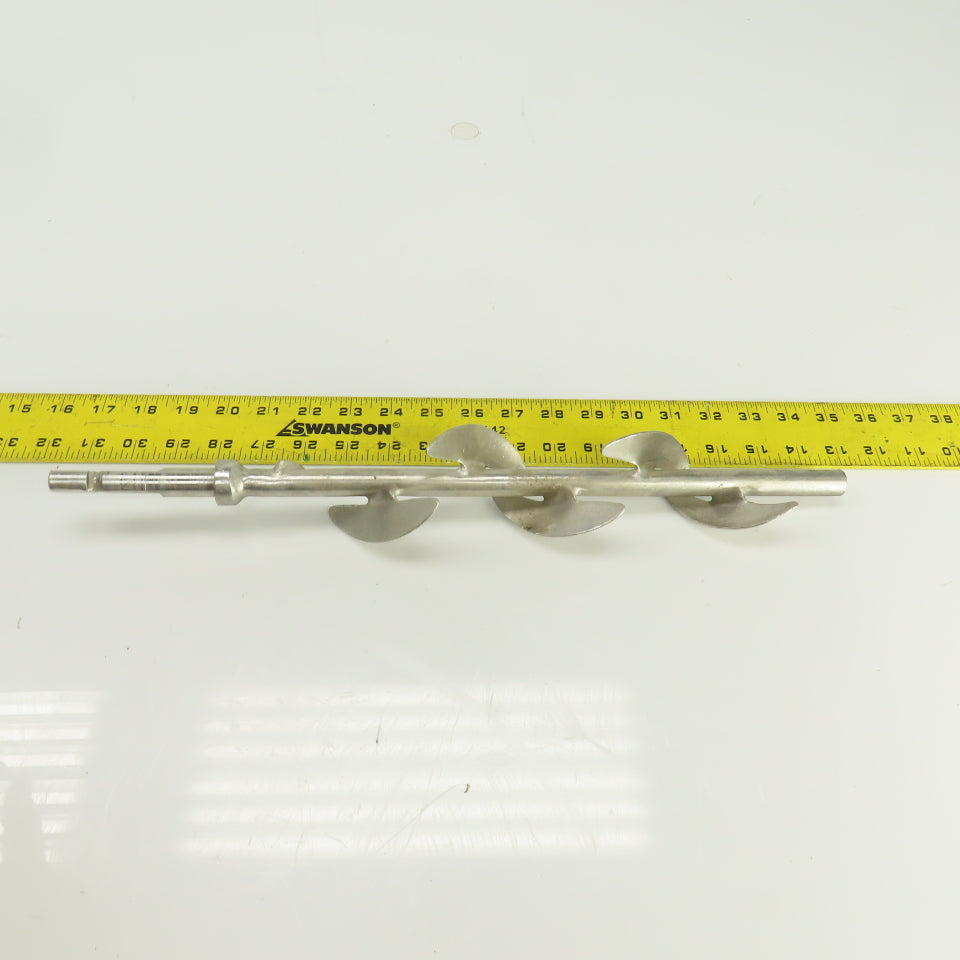 5-Blade Stainless Steel Mixer Agitator Stirrer 5/8" Shaft 17-1/2" OAL