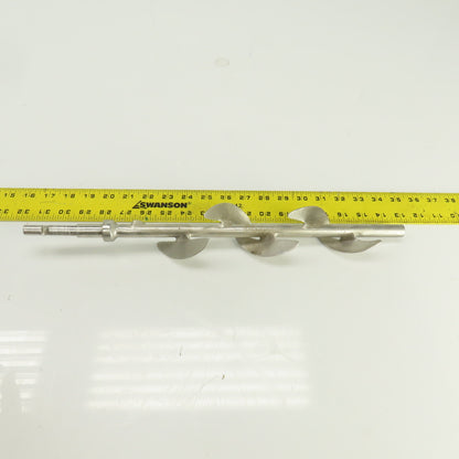 5-Blade Stainless Steel Mixer Agitator Stirrer 5/8" Shaft 17-1/2" OAL