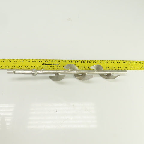 5-Blade Stainless Steel Mixer Agitator Stirrer 5/8" Shaft 17-1/2" OAL