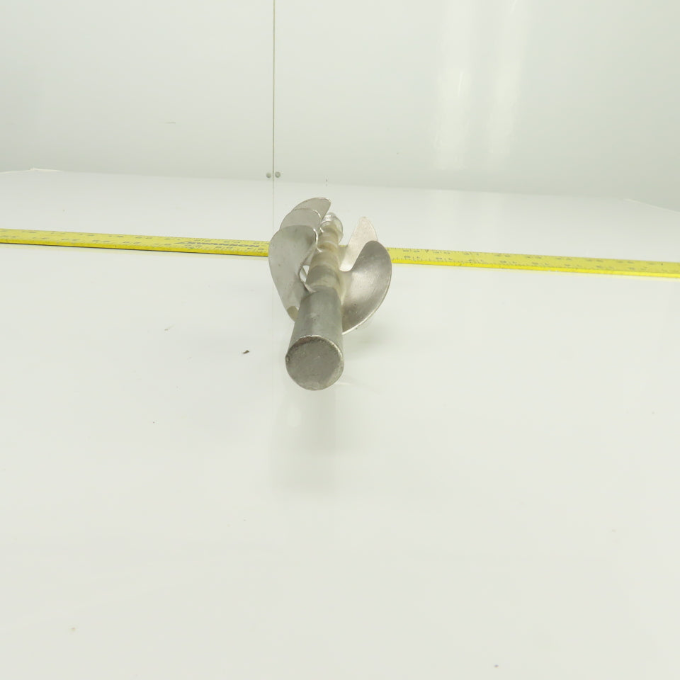 5-Blade Stainless Steel Mixer Agitator Stirrer 5/8" Shaft 17-1/2" OAL