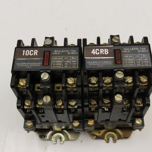 Allen Bradley 700-N800A1 AC Relay 60A 120-300VAC Lot Of 2