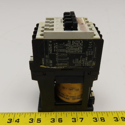 Siemens 3TF3100-0B 600V 10Hp 20A Contactor 24VDC Coil
