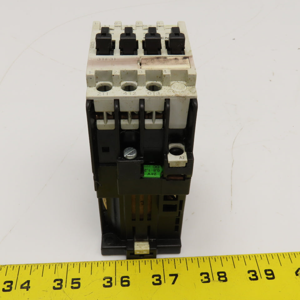 Siemens 3TF3100-0B 600V 10Hp 20A Contactor 24VDC Coil