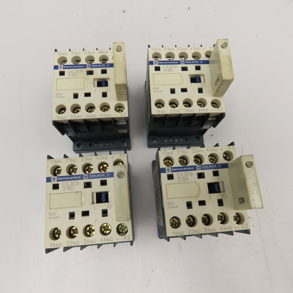 Telemecanique CA3KN 31BD 600V 8kVa Contactor 24VDC Coil Lot Of 4
