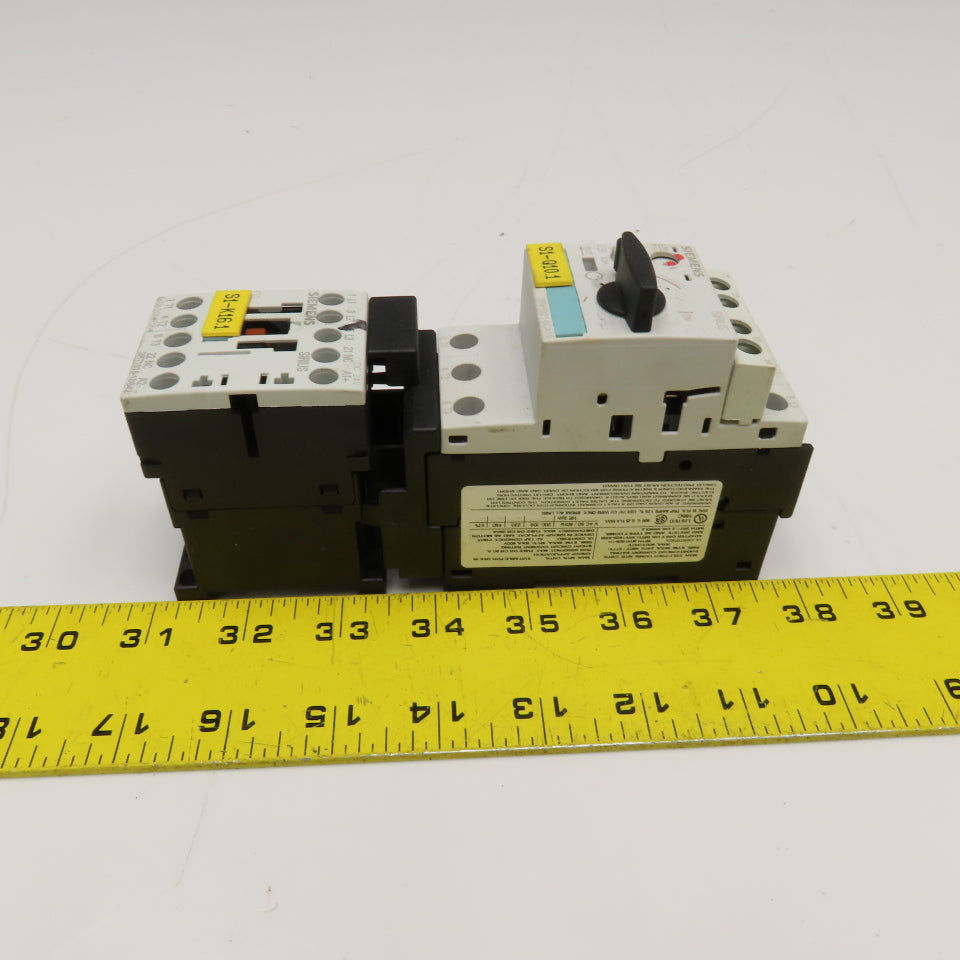 Siemens 3RT1015-1BB42 3RV1021-0CA10 600V Contactor 0.18-0.25A Trip 24VDC Coil